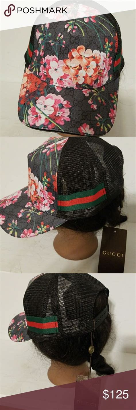 gucci hat with flowers